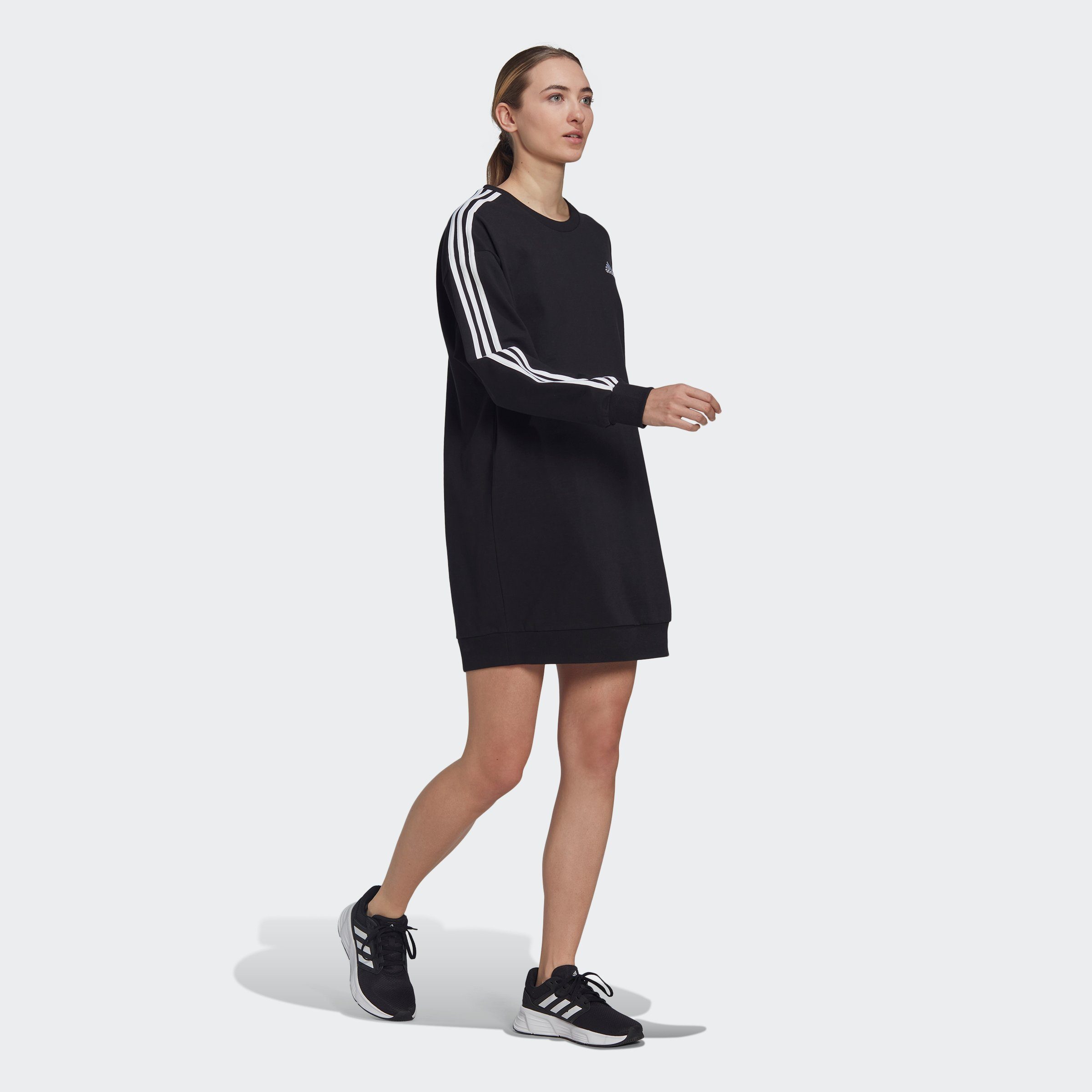 adidas Sportswear Shirtkleid ESSENTIALS 3-STREIFEN CREW KLEID