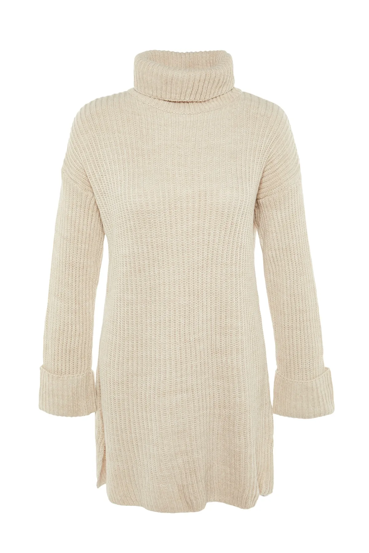 Trendyol Modest  Rollkragenpullover in Ecru TCTAW23KZ00005