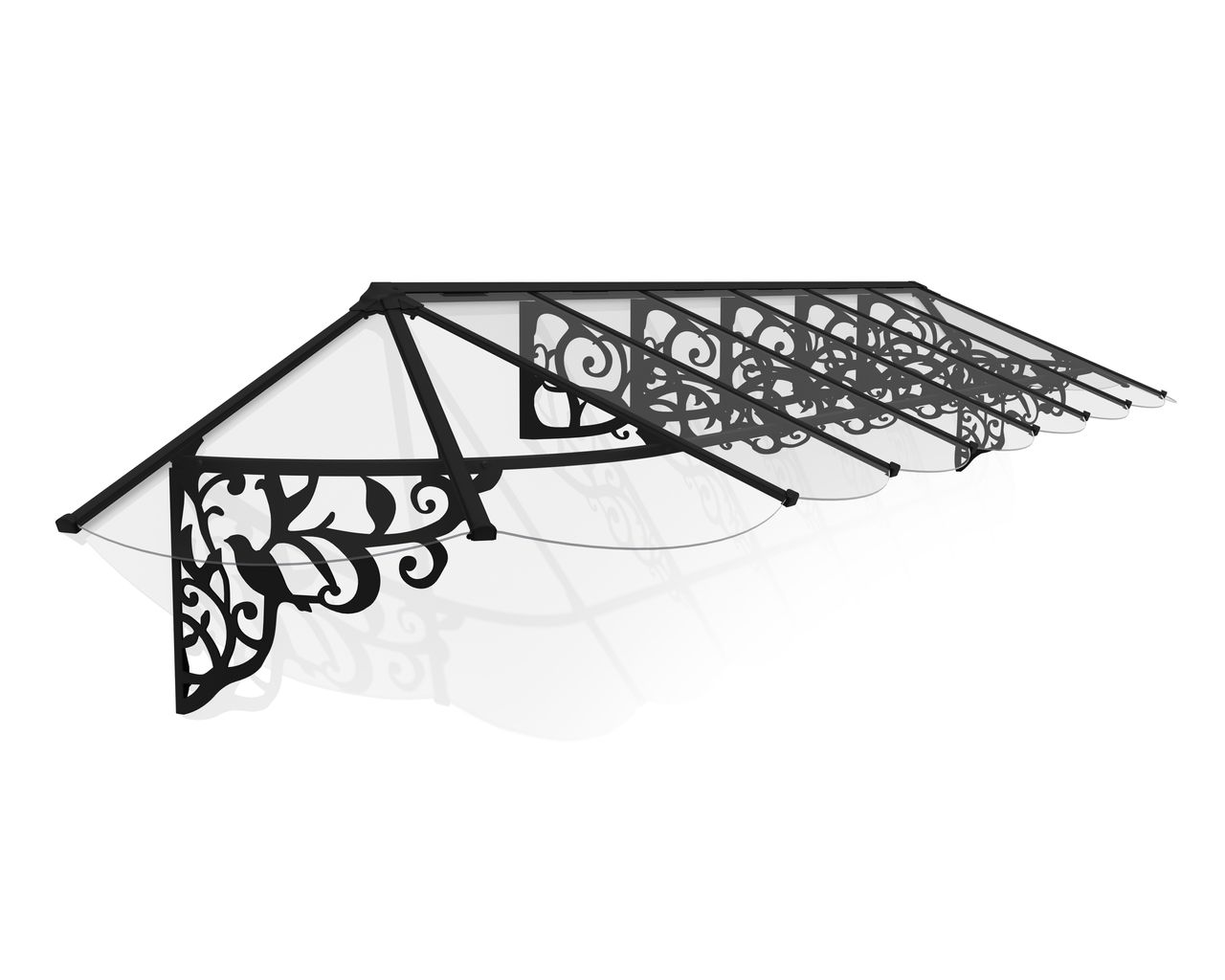 Canopia by Palram Vordach LILY XL 4690 Schwarz Klar