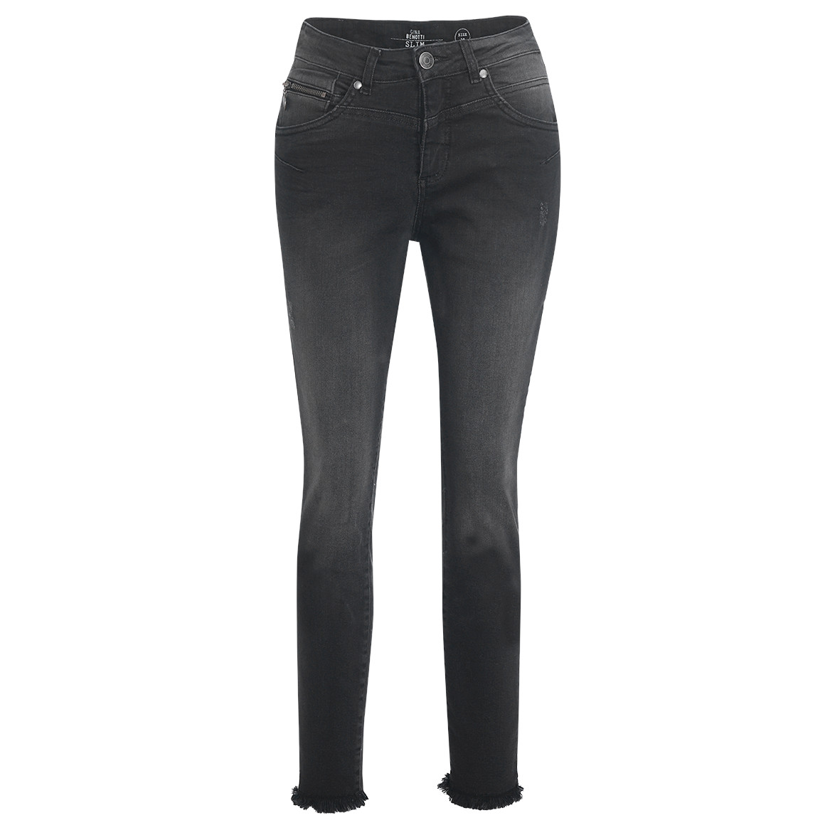 Damen Slim-Jeans im Destroyed-Look