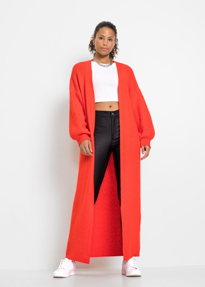 Longstrickjacke