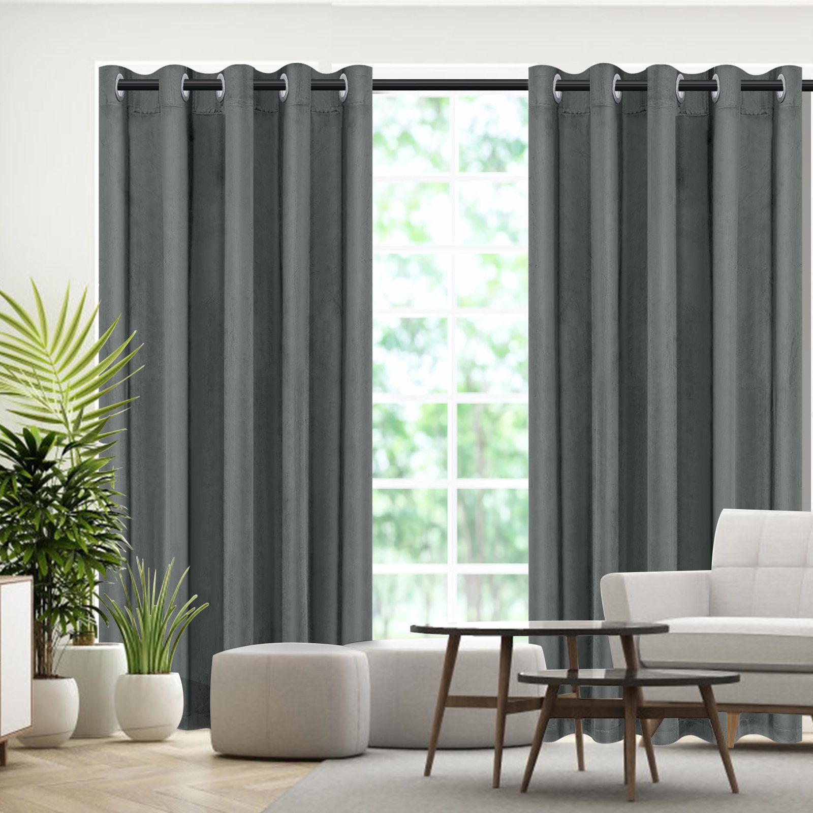 BTTO Raumteiler Türvorhang Blickdicht Vorhang Gardinen mit ösen Samtvorhänge, 1-tlg., Thermogardinen,Samt Velvet,Wärmeisolierend,für Wohnzimmer Schlafzimmer