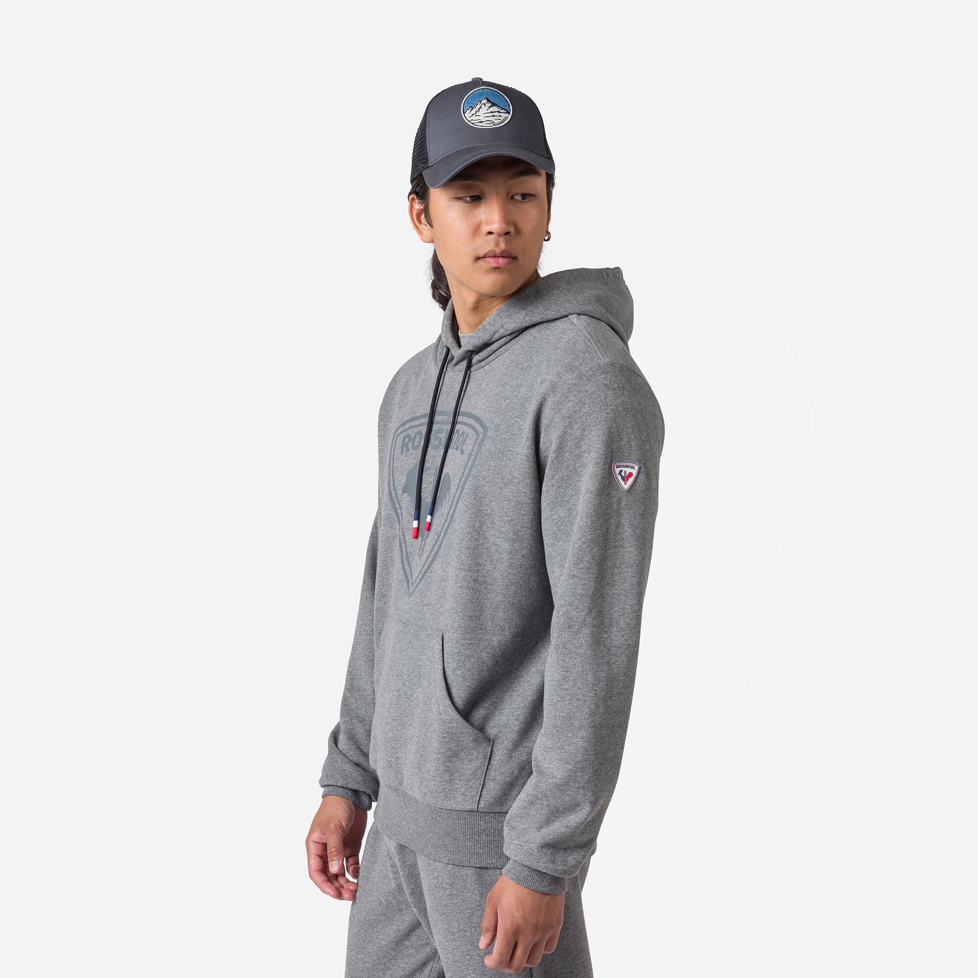 Sweat en coton à capuche Logo Homme