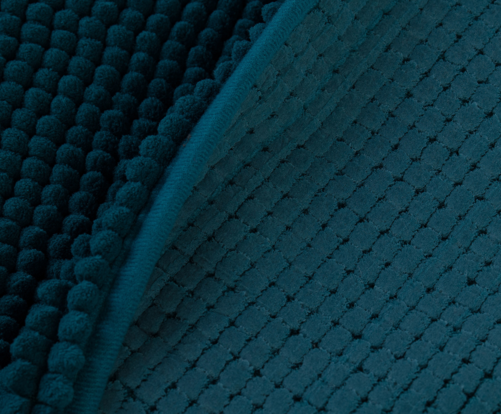 Duschvorlage Chenille petrol