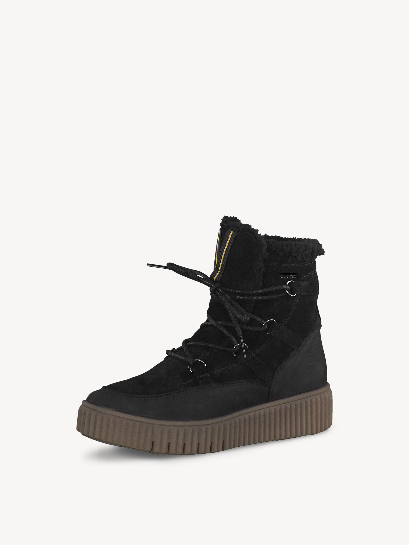 Bottine en cuir - noir doublure chaude