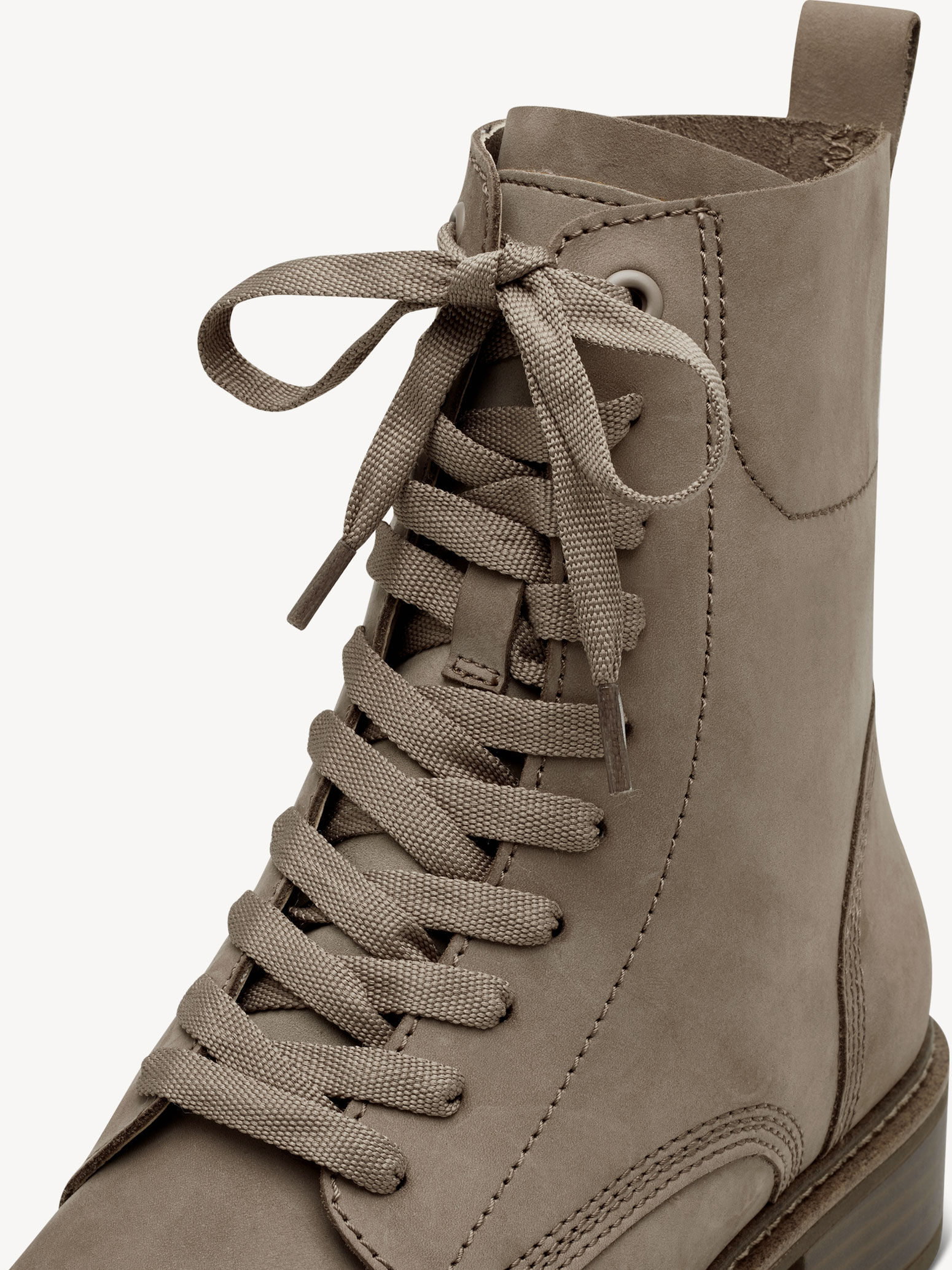 Bottine en cuir - beige
