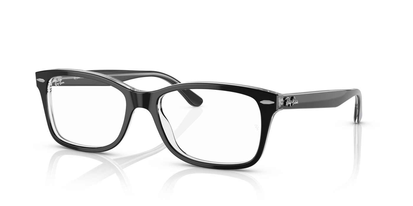 RB5428 OPTICS - Negru lucios pe transparent