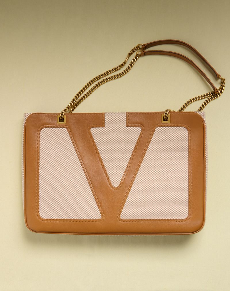 Valentino Garavani Viva Superstar Bolsa média de lona