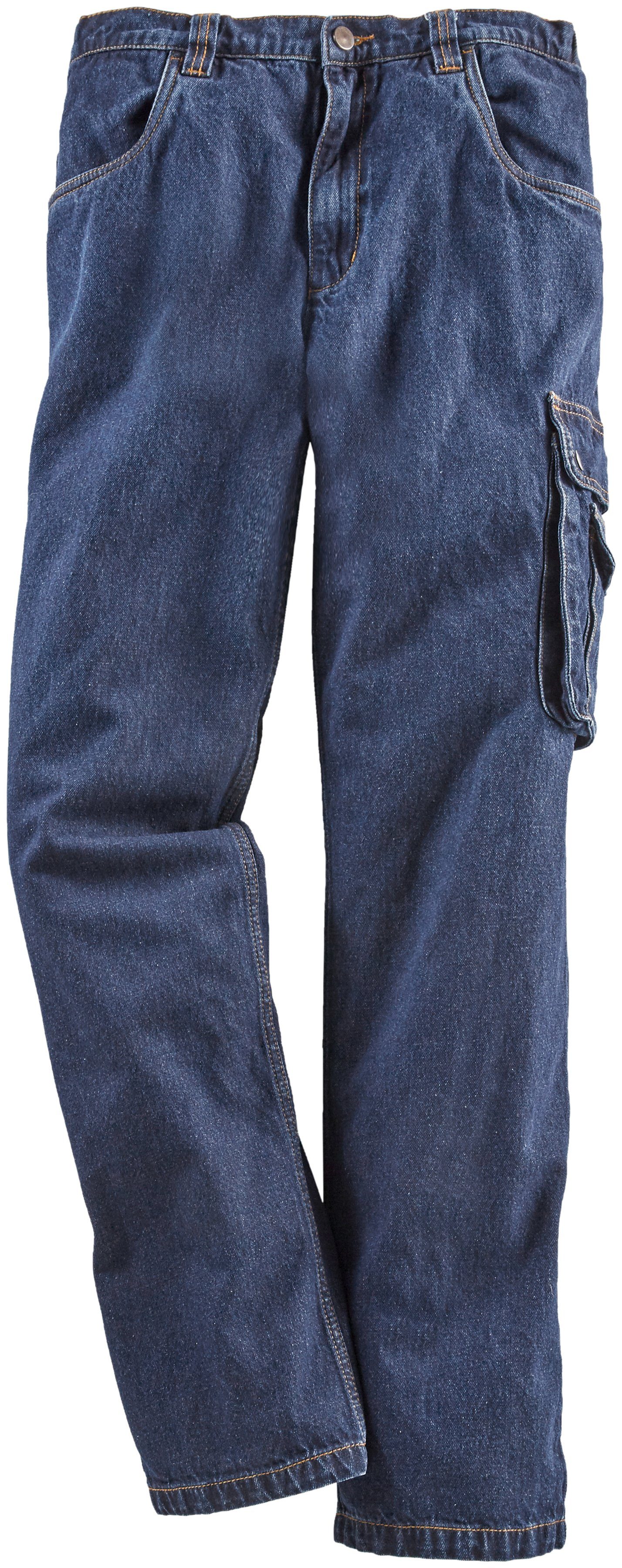 Northern Country Arbeitshose Jeans Worker (aus 100% Baumwolle, robuster Jeansstoff, comfort fit) mit dehnbarem Bund, mit 8 praktischen Taschen
