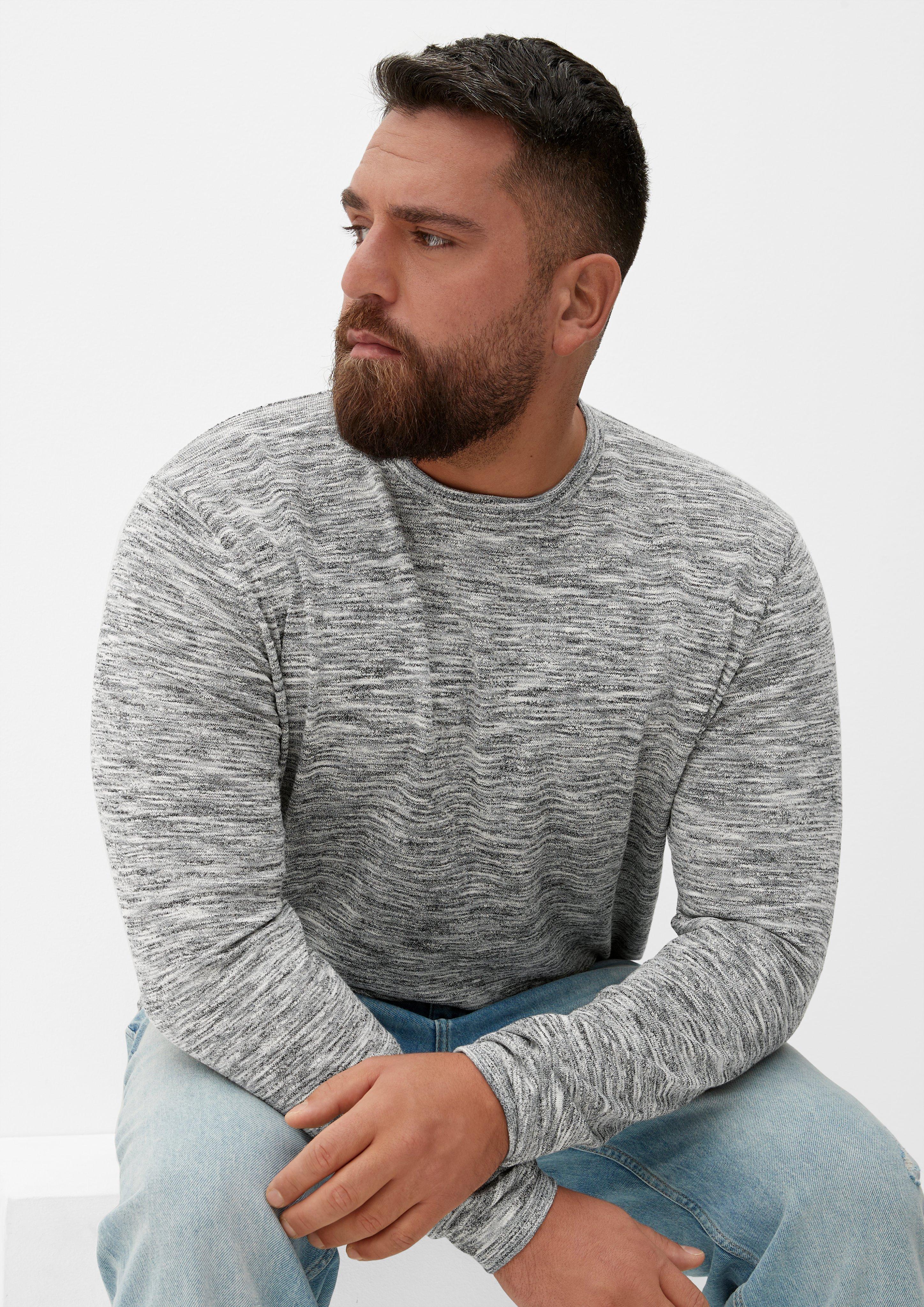 Melierter Feinstrickpullover  2133031-99X0