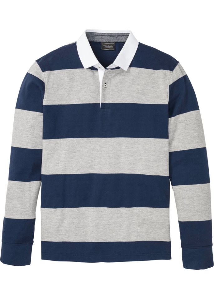 Rugby-Poloshirt, Langarm