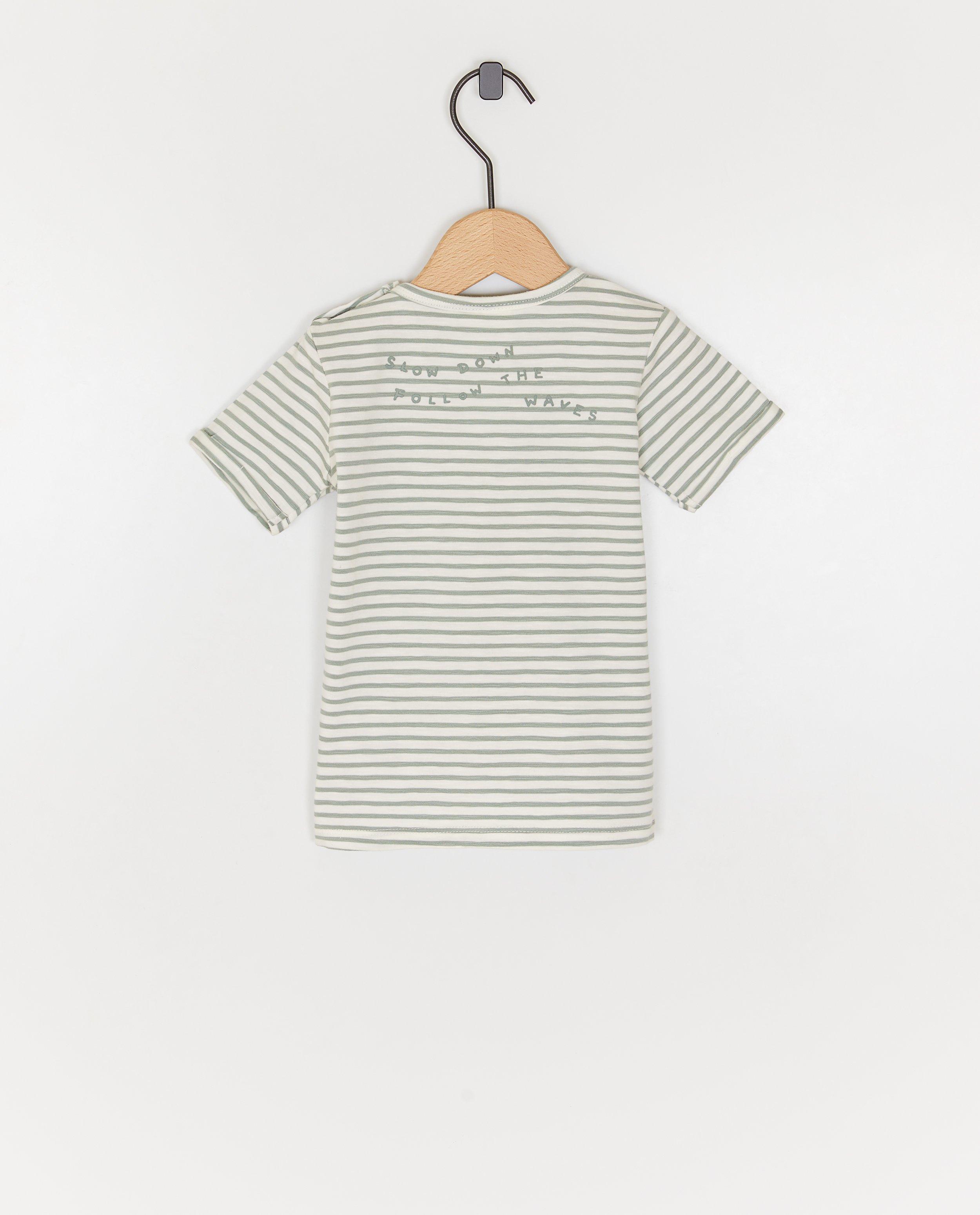 Tricou Feetje cu dungi kaki