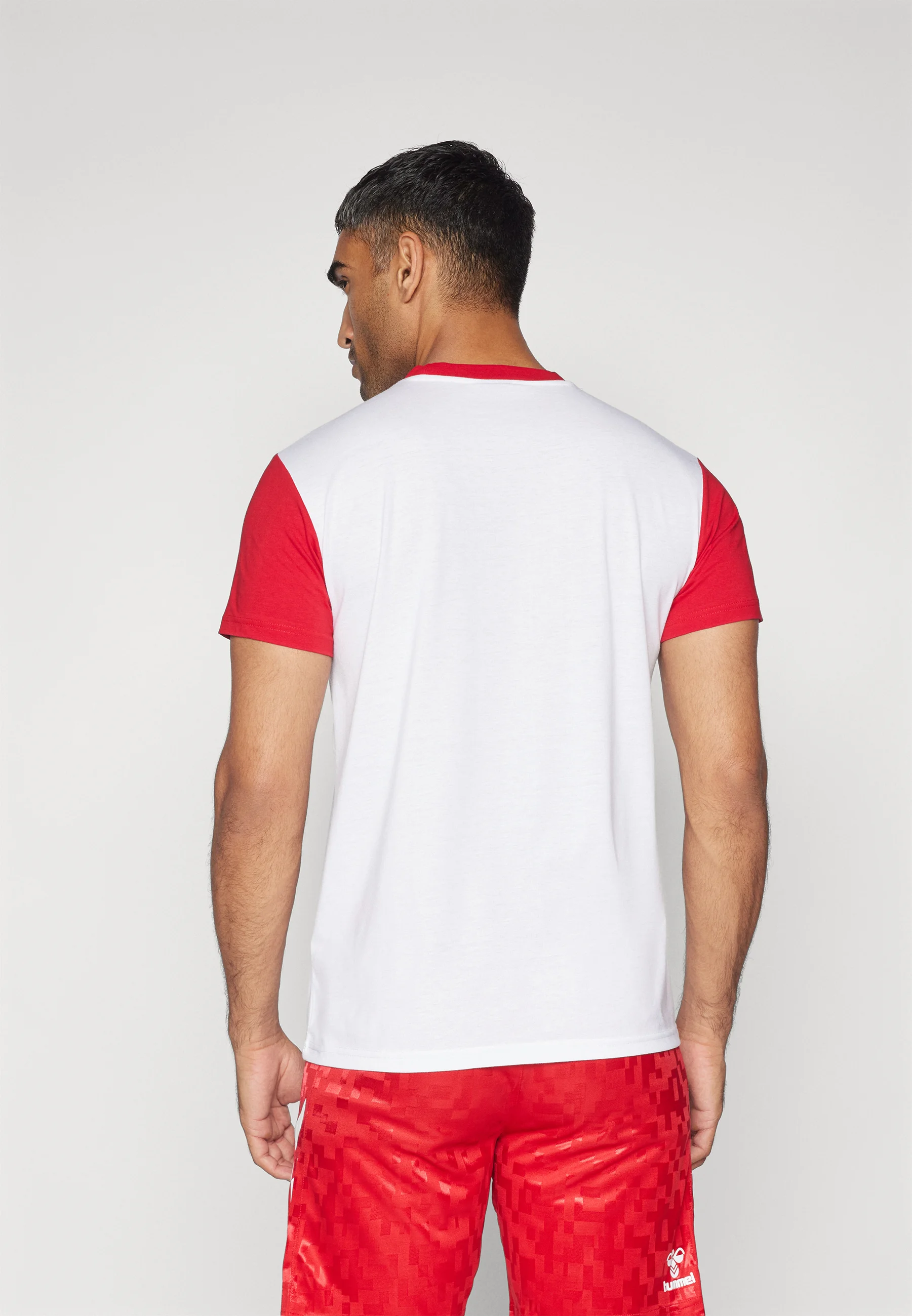 Hummel DENMARK FAN BLOCK TEE - Camiseta con estampado