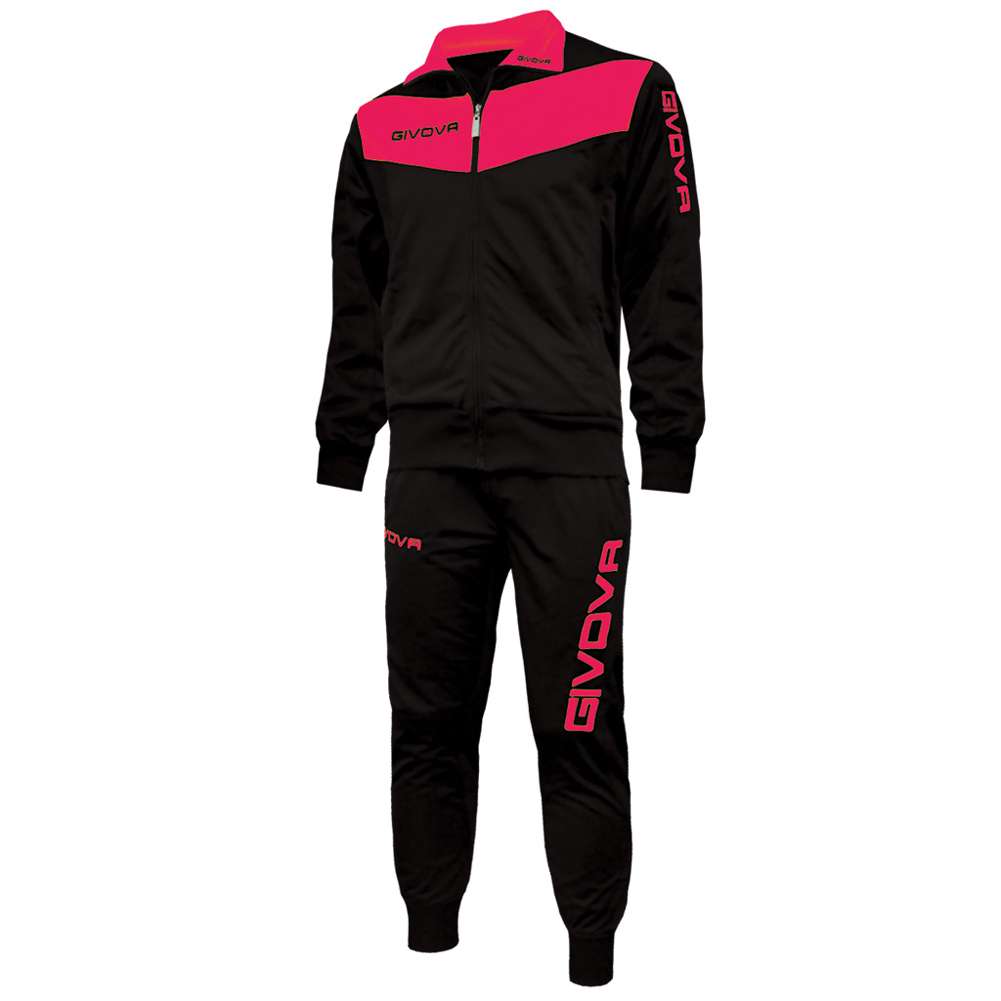Givova Tuta Visa Trainingsanzug schwarz/fuxia