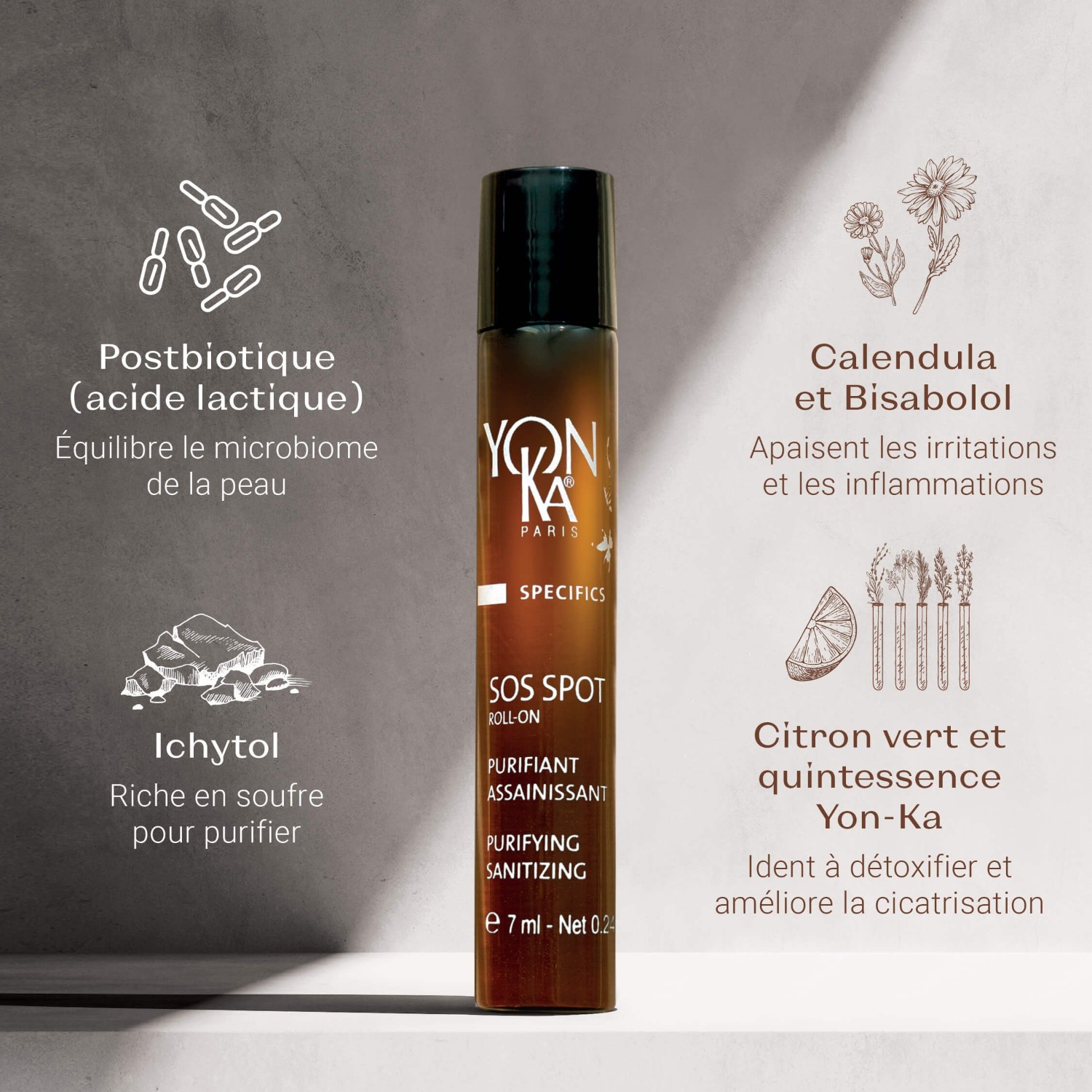 Yon-Ka SOS čistilni roll-on za oči