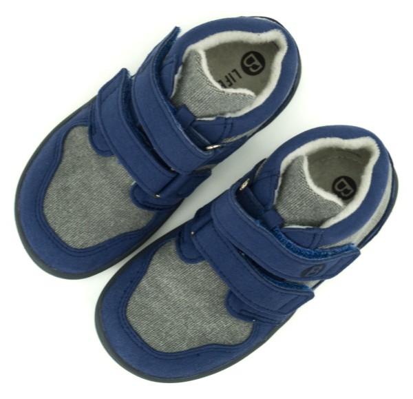 bLifestyle ~ Luchs MidCut Klettschuh Warm Vegan ~ Tintenblau