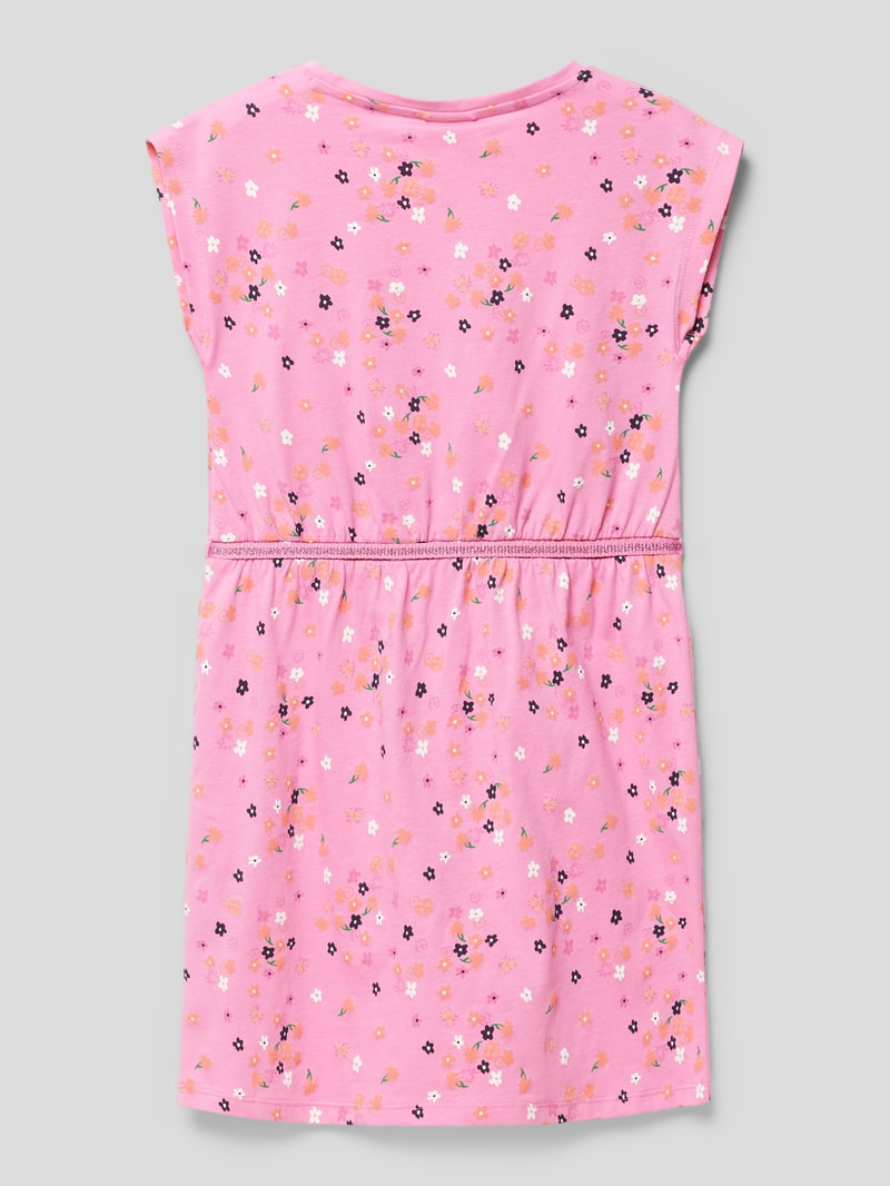 Kleid mit Allover-Muster in pink