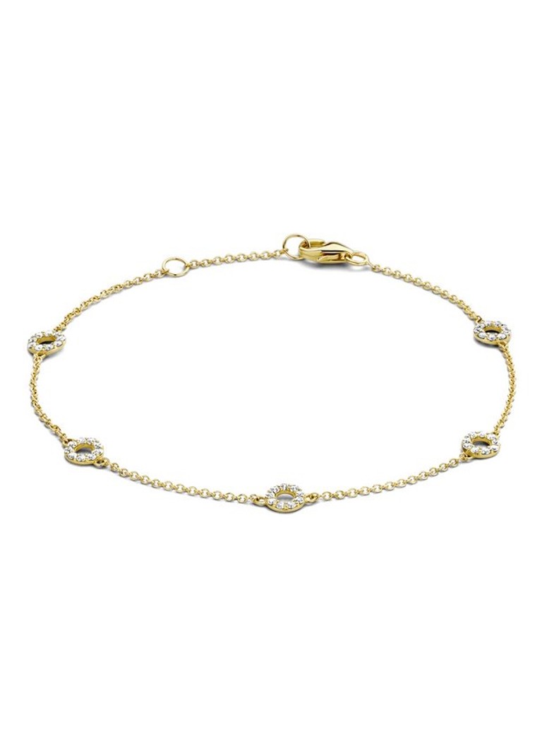 Bracciale Blush in oro giallo 14 carati con zirconi cubici 2200YZI