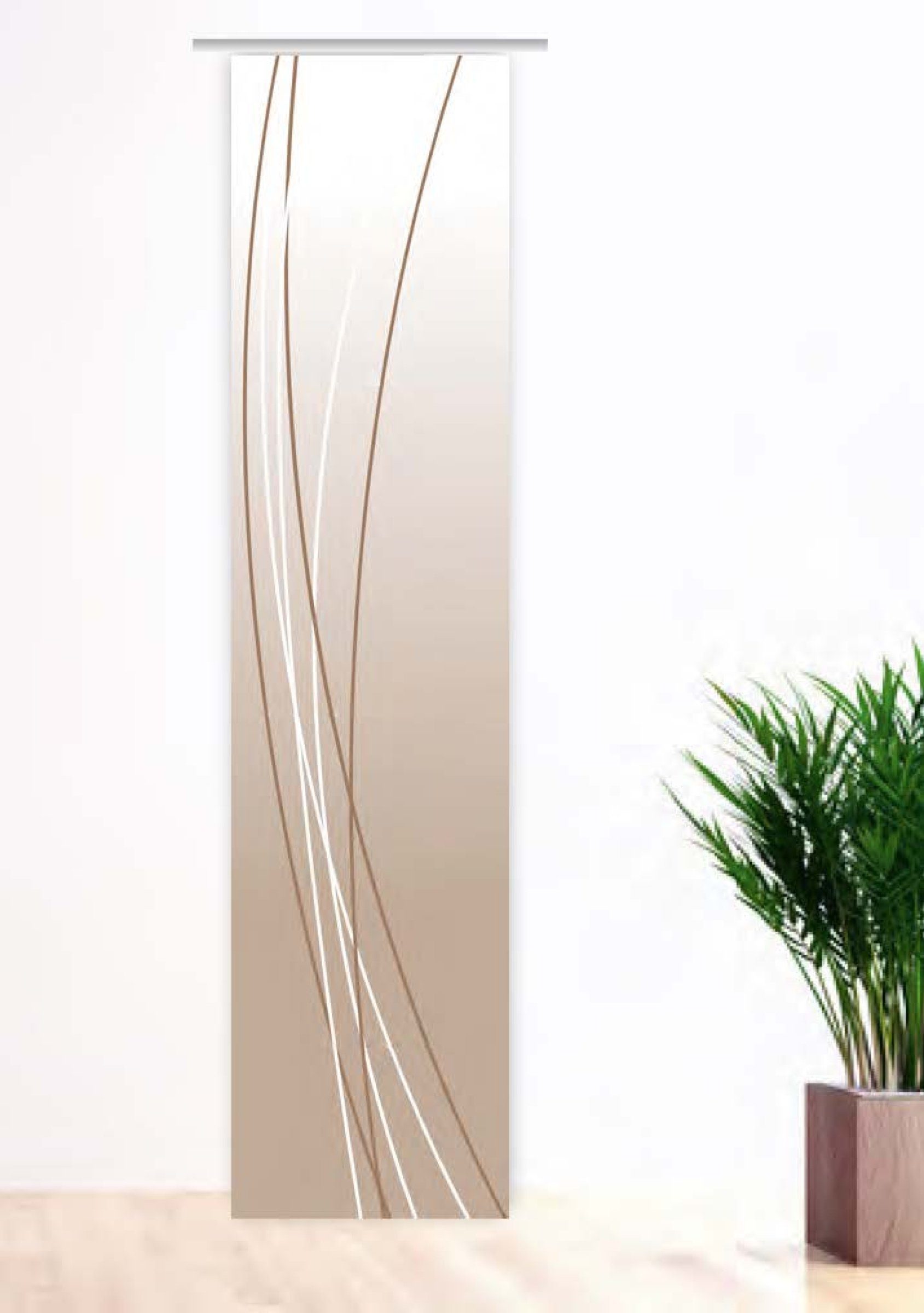 Schiebegardine Linea Cappuccino up dark Schiebevorhang HxB 260x60 cm - B-line, gardinen-for-life