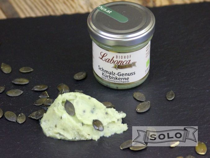 Brotaufstrich: Schmalzgenuss mit Kürbiskernen BIO 90g