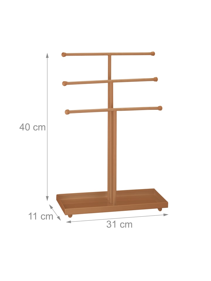 relaxdays Schmuckständer in Bronze - (B)31 x (H)40 x (T)11 cm günstig kaufen onesize