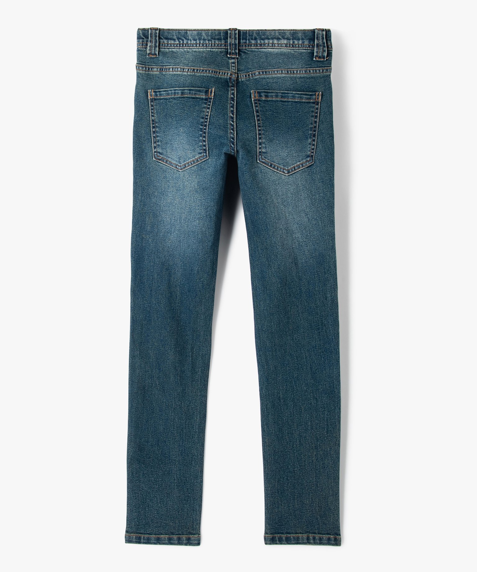 Jean coupe skinny en matière extensible Garçon denim | GEMO