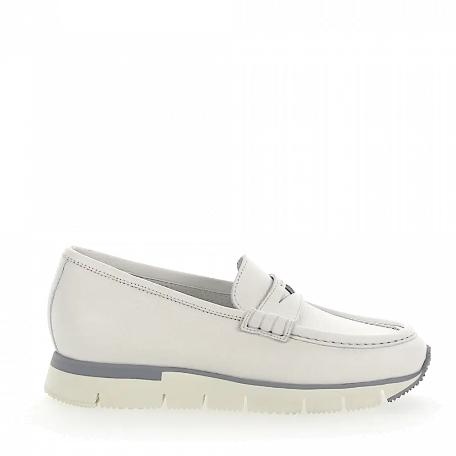 Santoni - Mokassins weiß - weiß