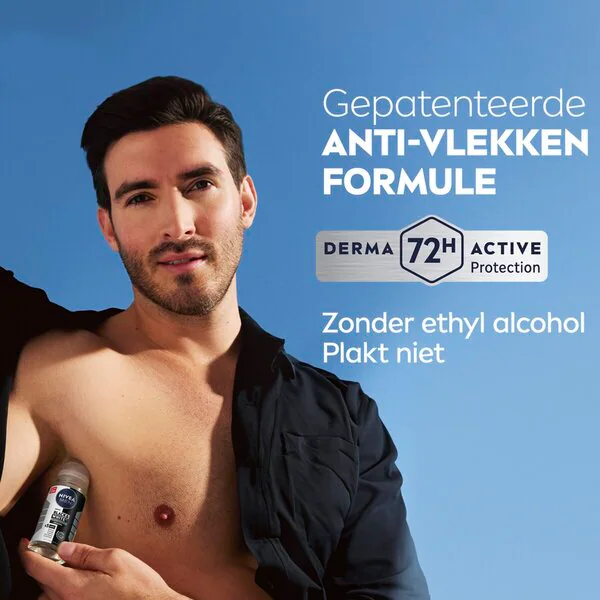 NIVEA Men Black & White Invisible Original izzadásgátló golyós dezodor 50ml