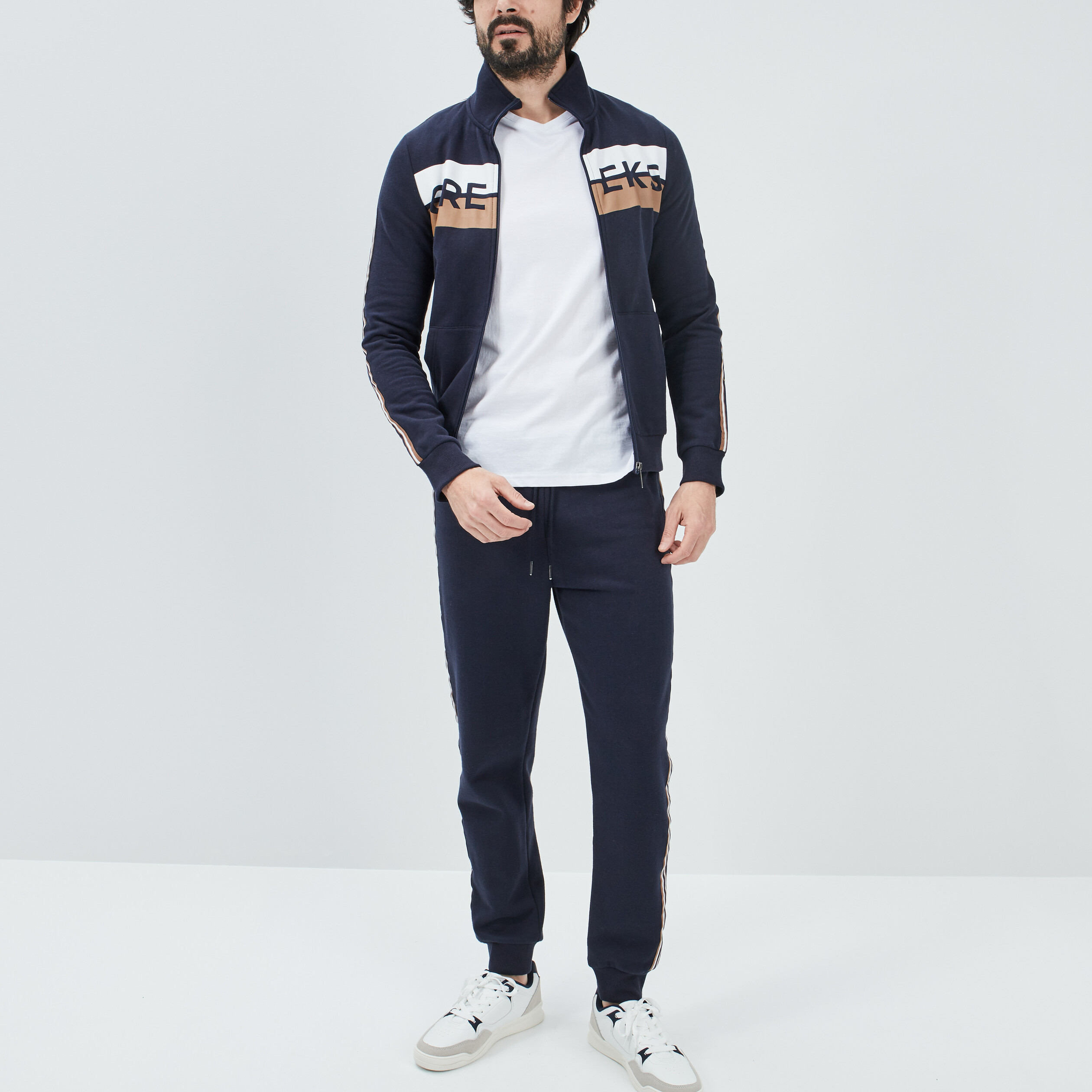 Jogging droit Creeks bleu homme | La Halle