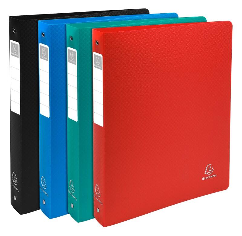 Exacompta Ringbuch 51390E 4 Ringe Polypropylen A4 Maxi Farbig sortiert 10 Stück