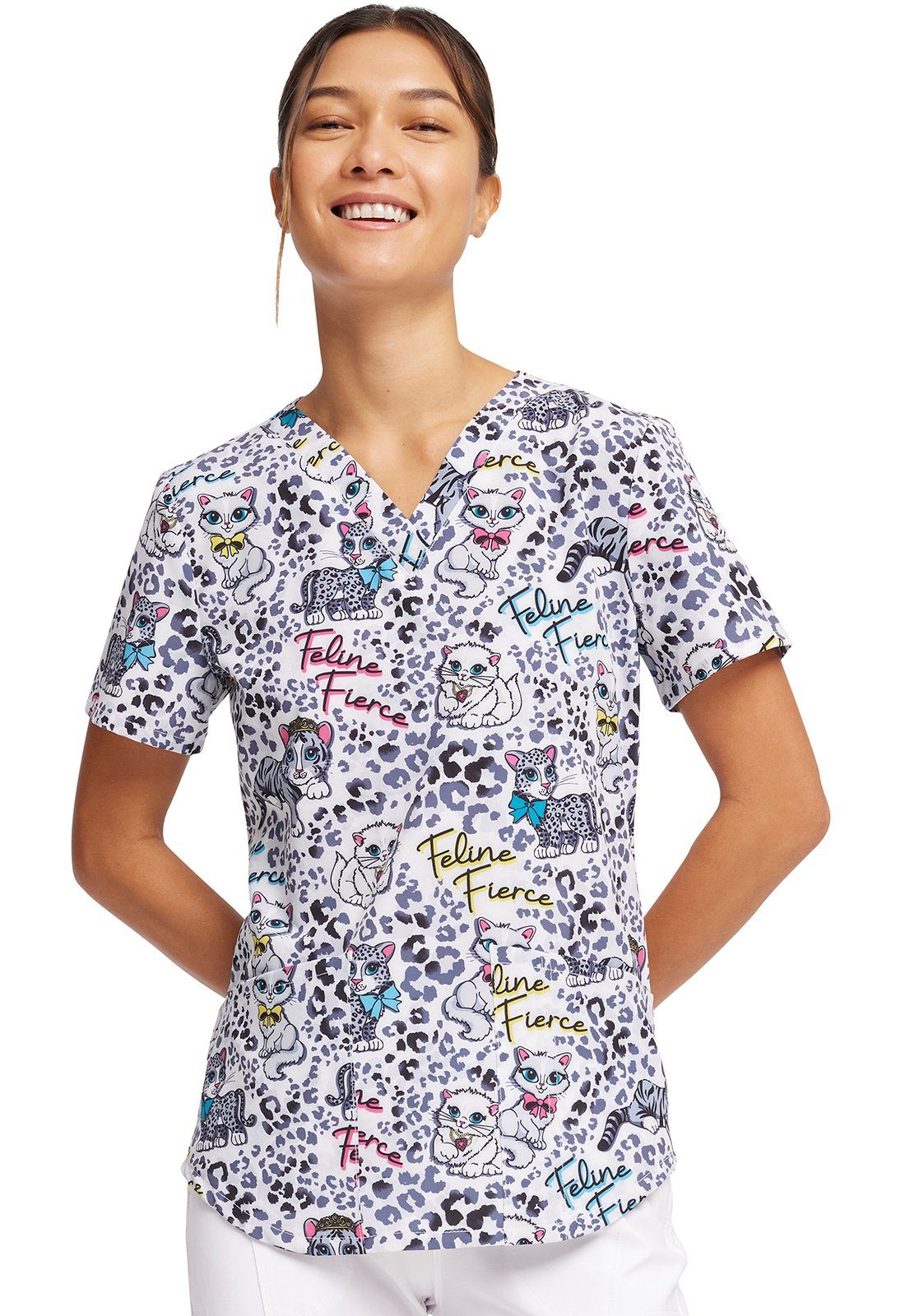 Cherokee Funktionsbluse Bunt bedruckter Damen Kasack 