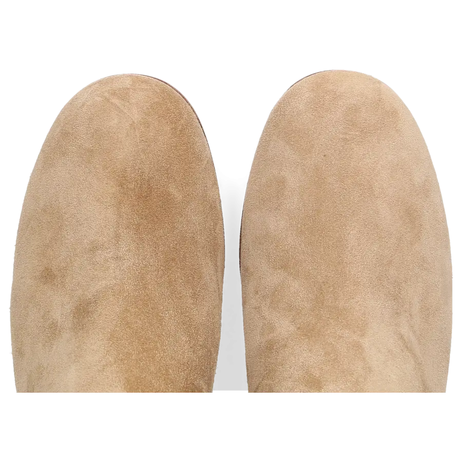 Gianvito Rossi - Klassische Stiefeletten RIBBON BOOTIE Veloursleder - beige