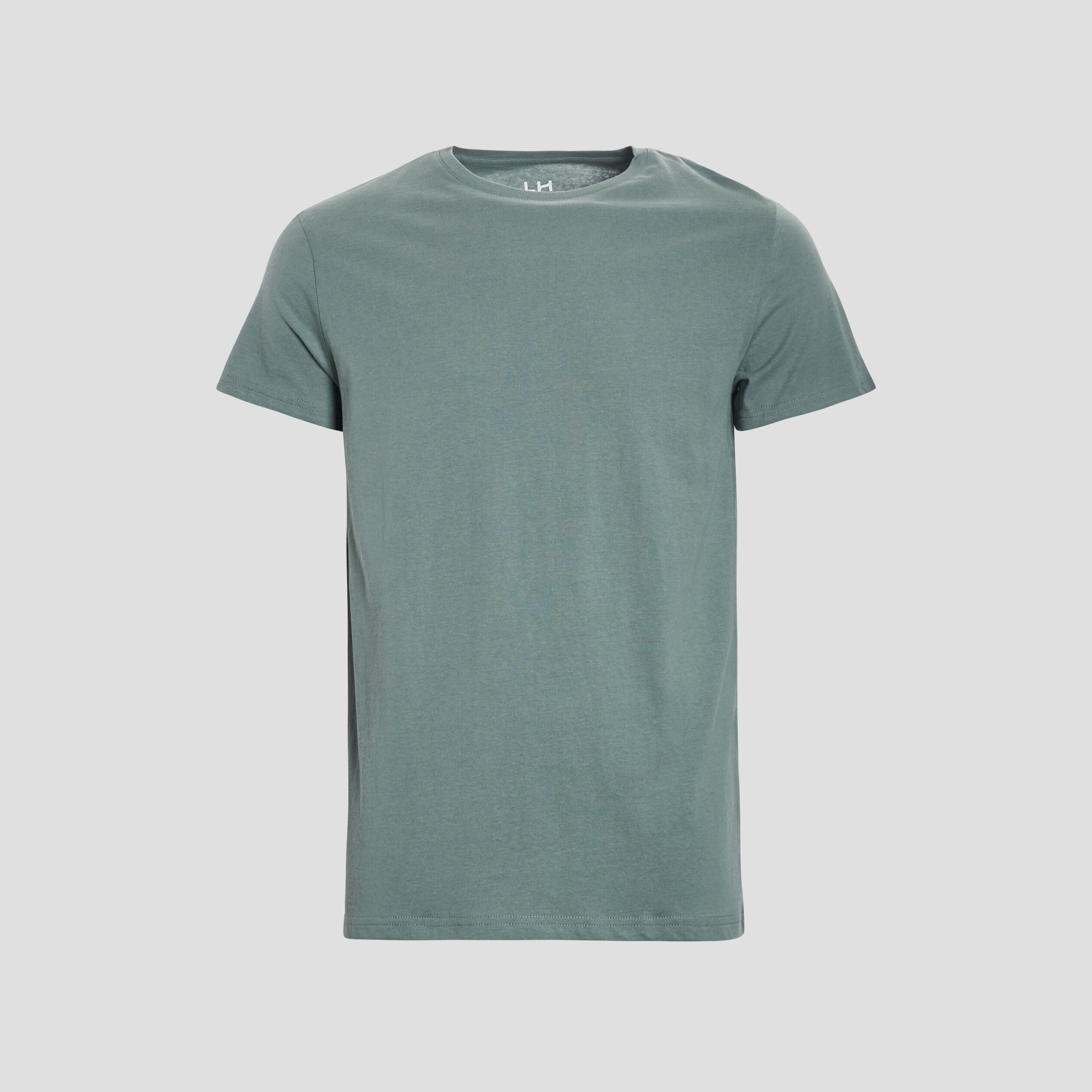 T-shirt en coton manches courtes vert clair homme | La Halle