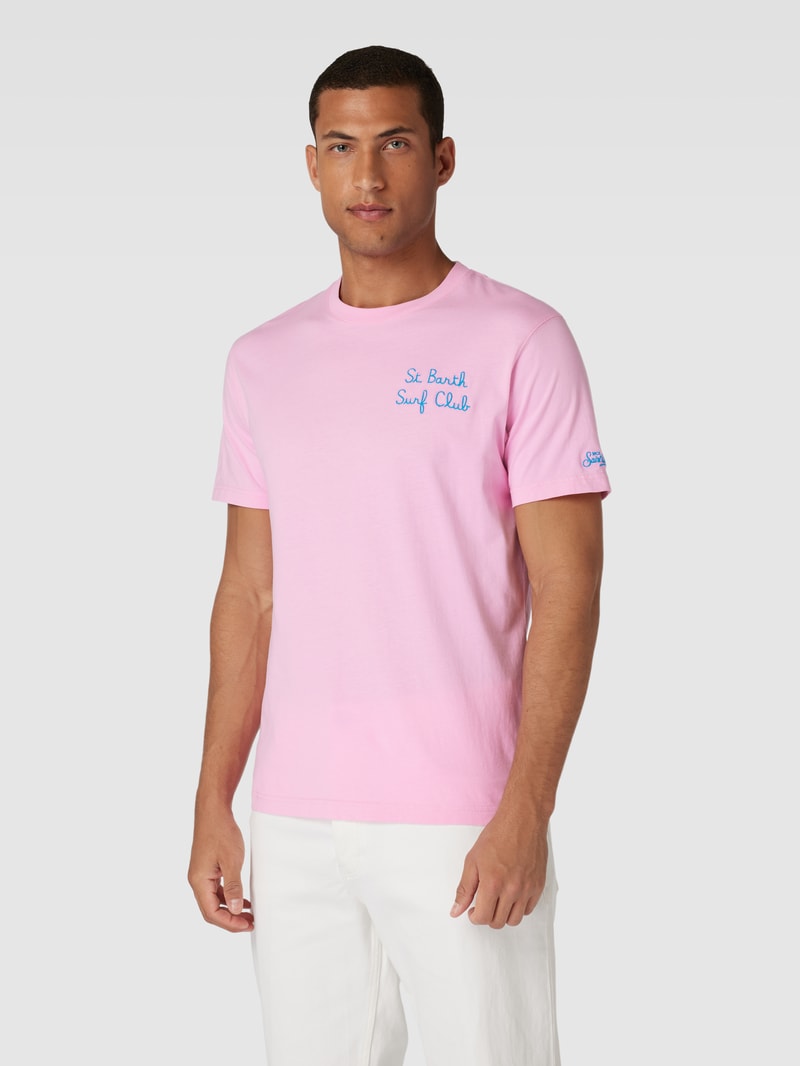T-Shirt aus reiner Baumwolle in rosa