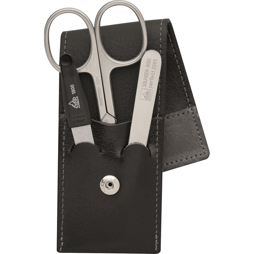 ERBE Étui de poche INOX, 3 pièces Kit de soins pour les ongles