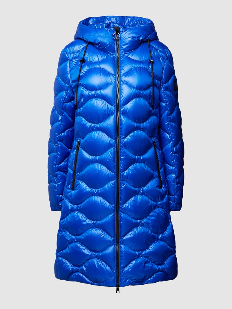 Daunenmantel mit Daunen-Feder-Füllung in royalblau