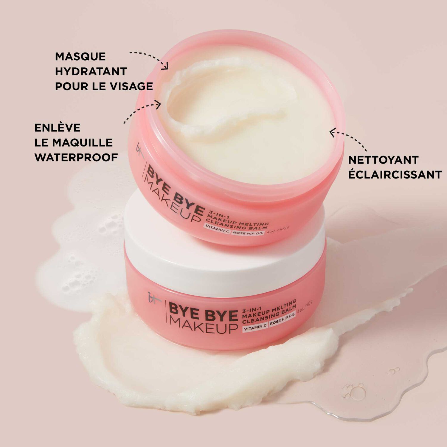 It Cosmetics Bye Bye Makeup Baume Démaquillant Fondant 3en1 100g