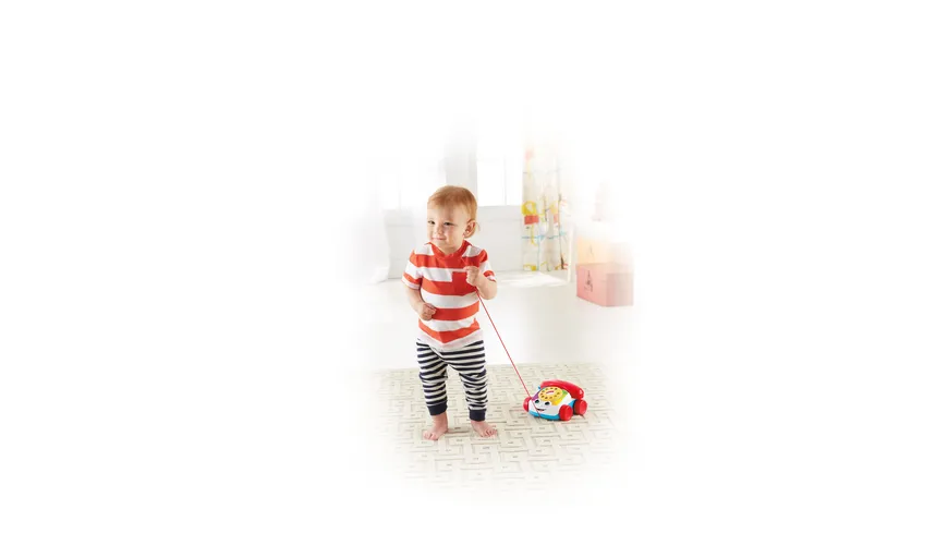 Fisher-Price Plappertelefon, Baby Spielzeug-Telefon, Nachzieh-Spielzeug, Nachziehtier