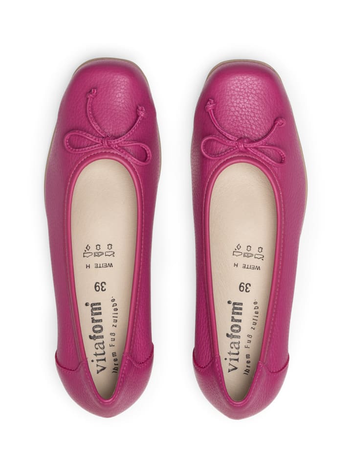 VITAFORM Hirschleder Ballerinas in fuchsia günstig kaufen