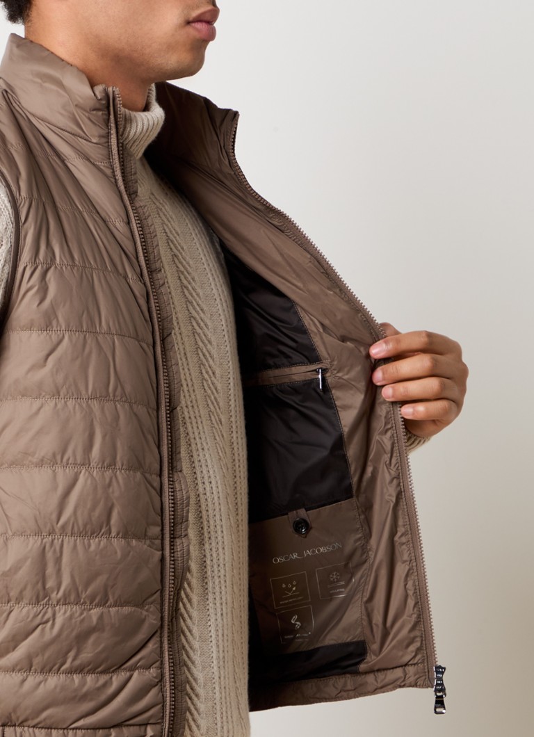 Oscar Jacobson Padded bodywarmer with zipper pockets
