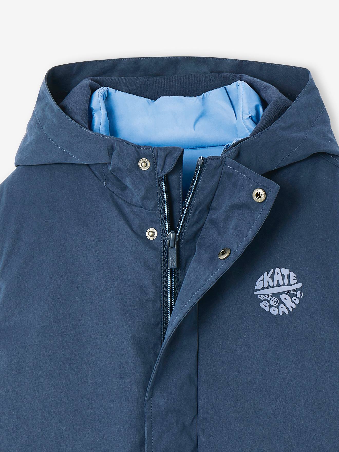 Vertbaudet Jungen 3-in-1-Jacke mit Recycling-Polyester - marine