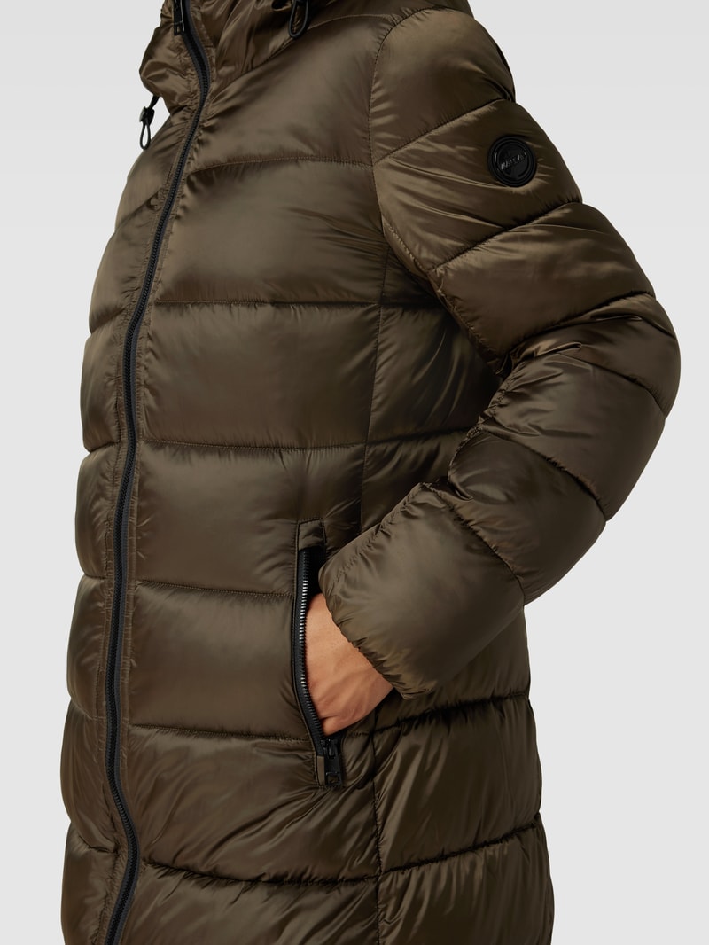 Steppmantel mit Zweiwege-Reißverschluss in khaki