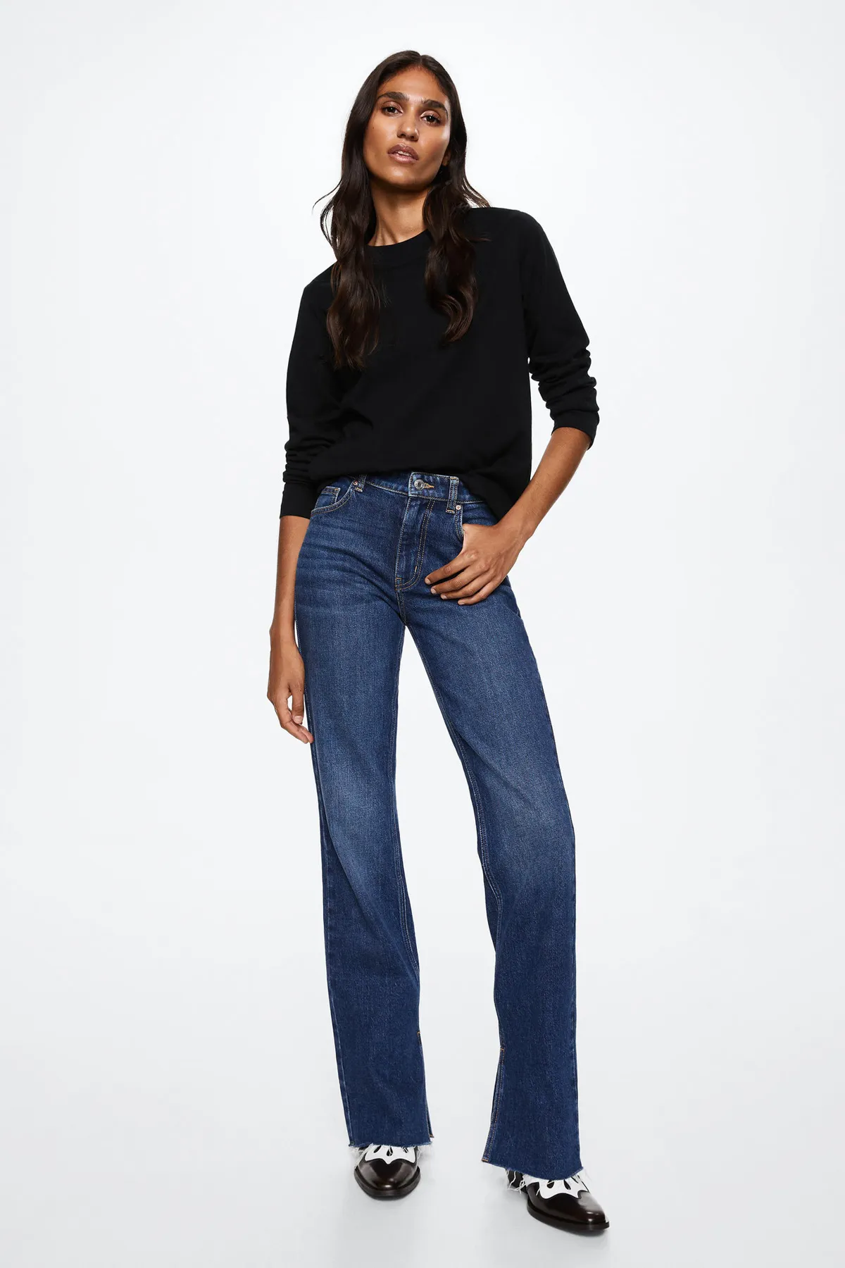 MANGO  37035133 T-Shirts Schwarz
