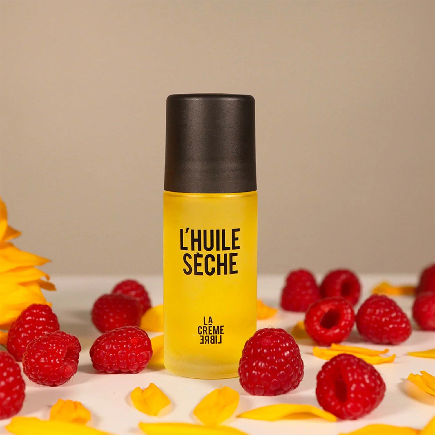 Sypki krem, organiczny suchy olejek 50 ml w szklanej buteleczce typu roll-on z możliwością ponownego napełniania