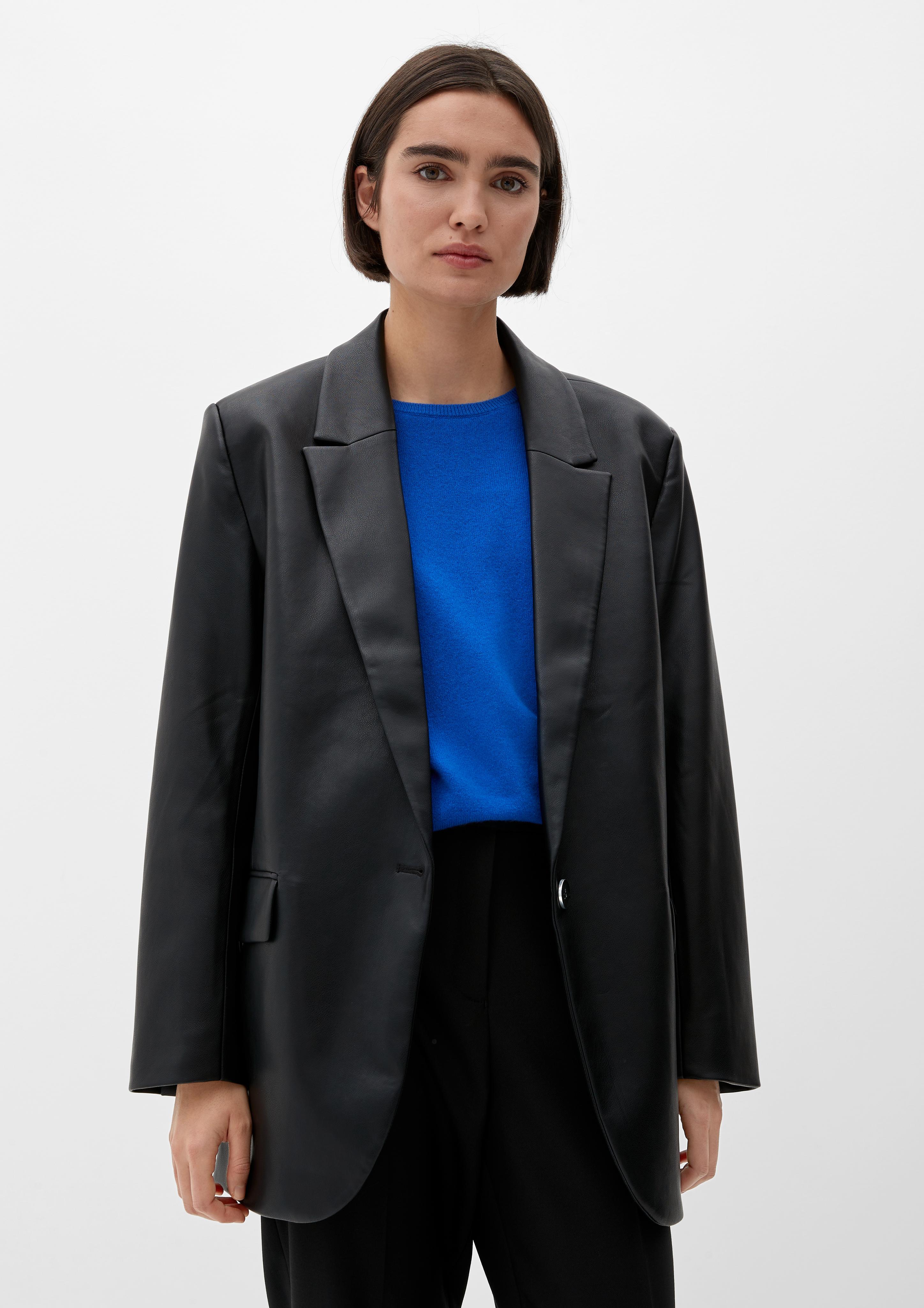 Blazer aus Lederimitat  2124654-9999