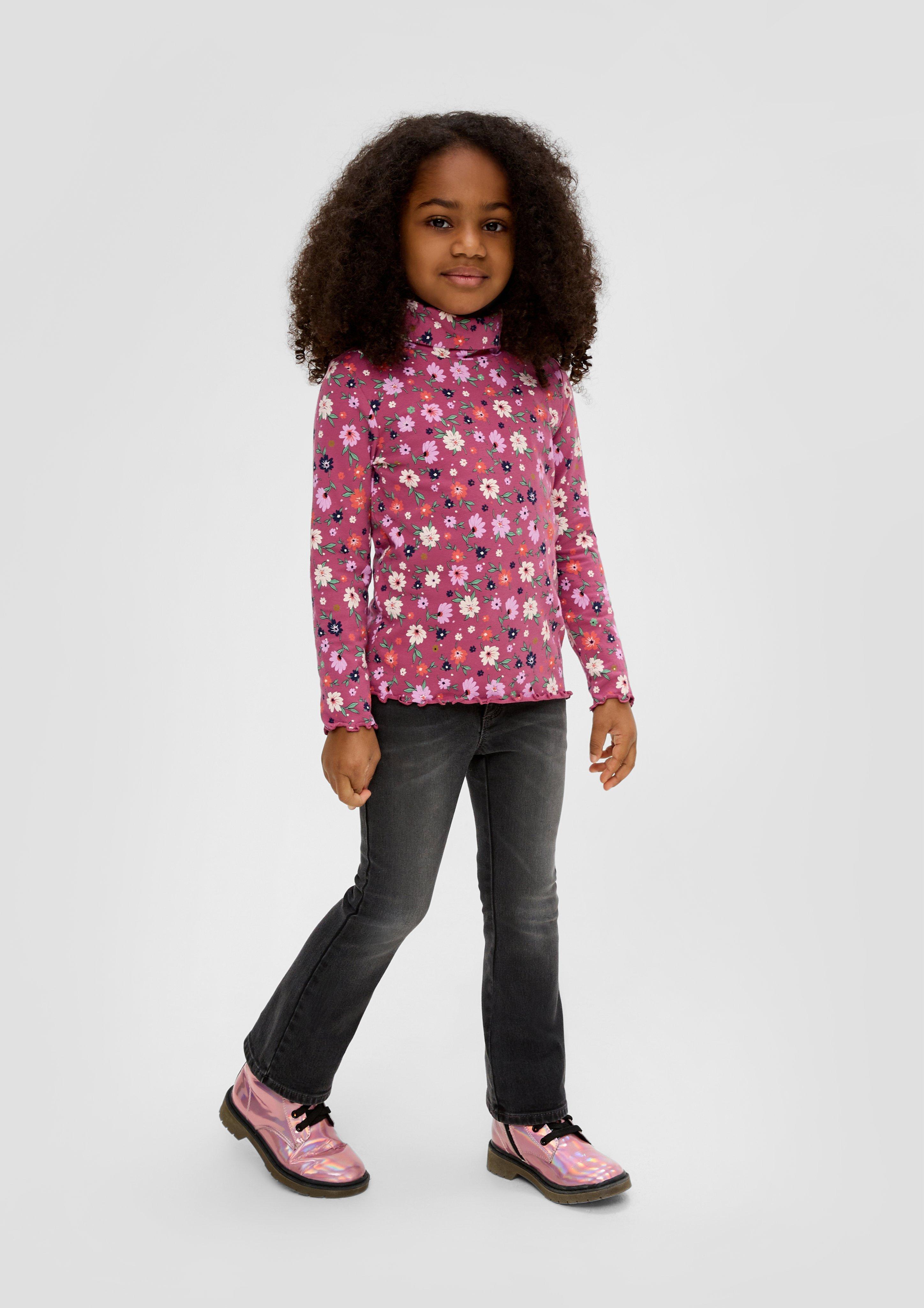 Longsleeve mit Bogenkante  2133833-45A3