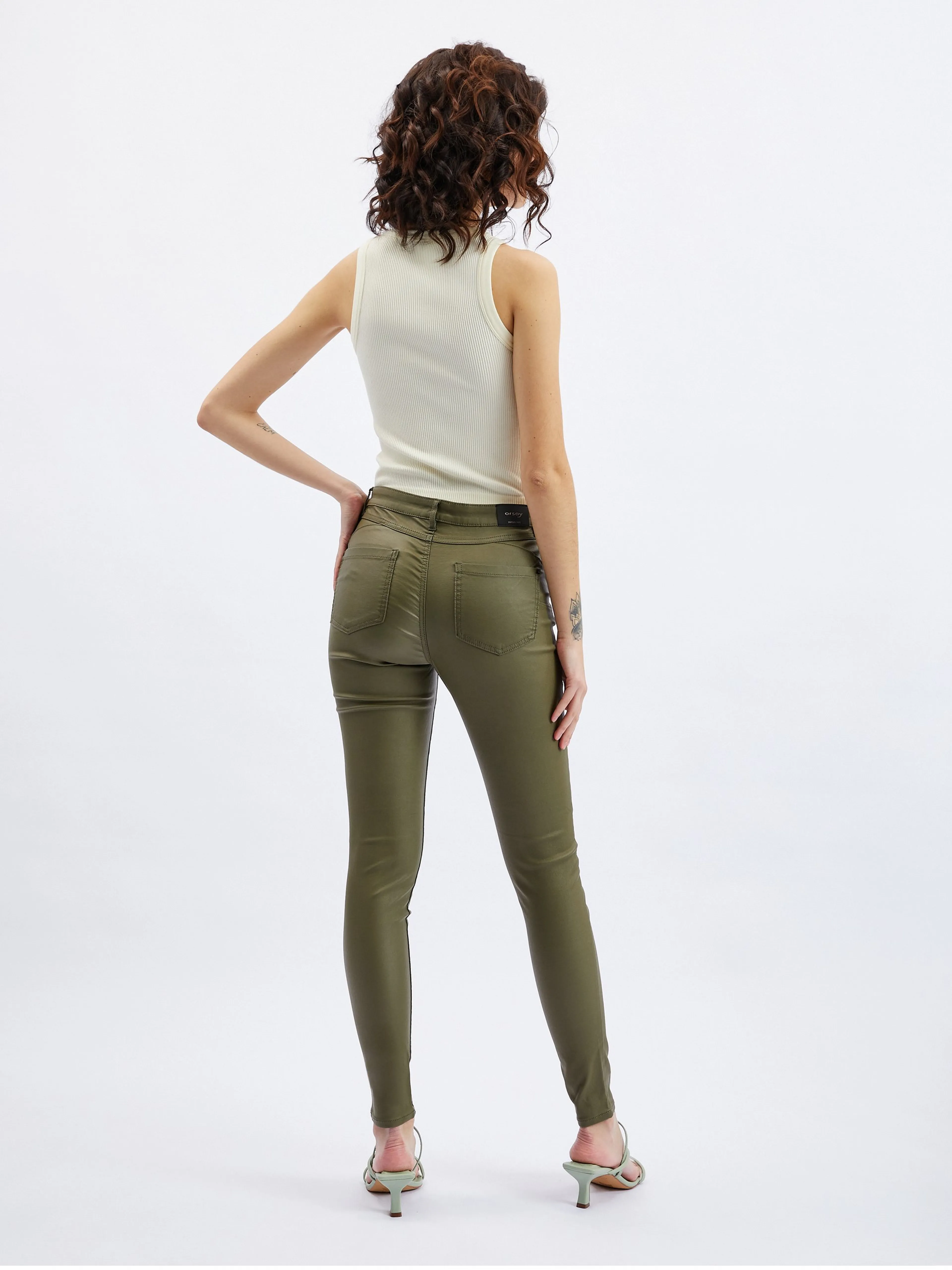 Khaki Damen Skinny Fit Hose ORSAY
