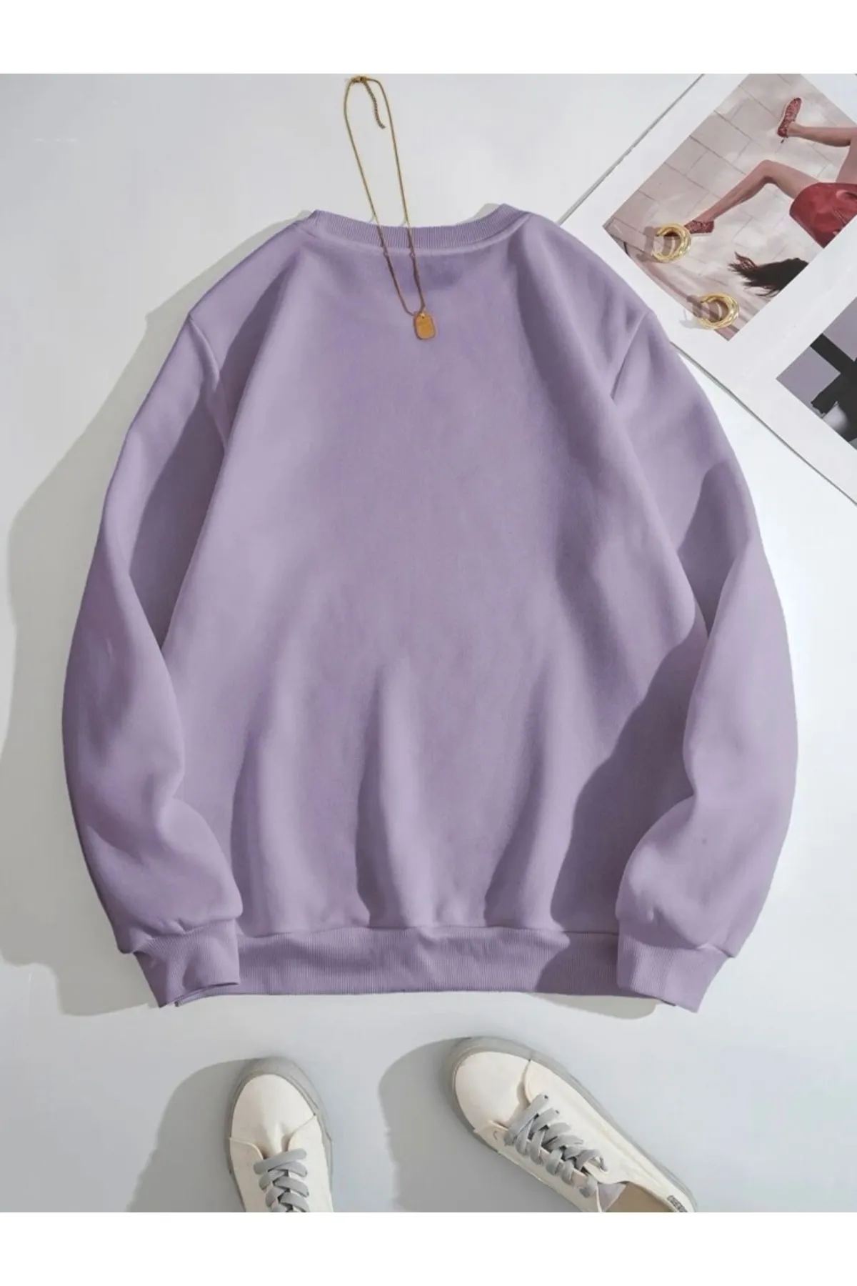 MOONBULL  Sweatshirt - Lila - Regular Fit