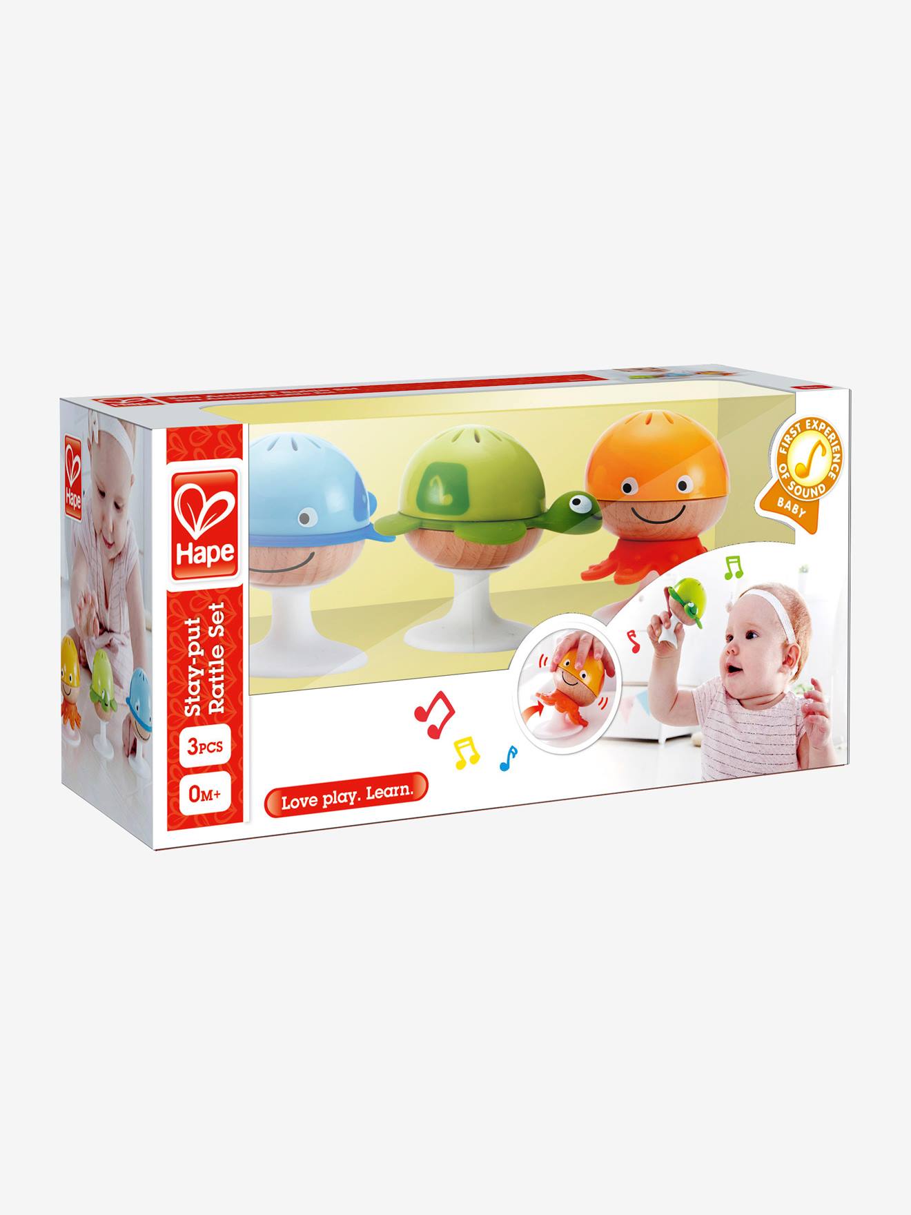 Hochets animaux marins HAPE multicolore