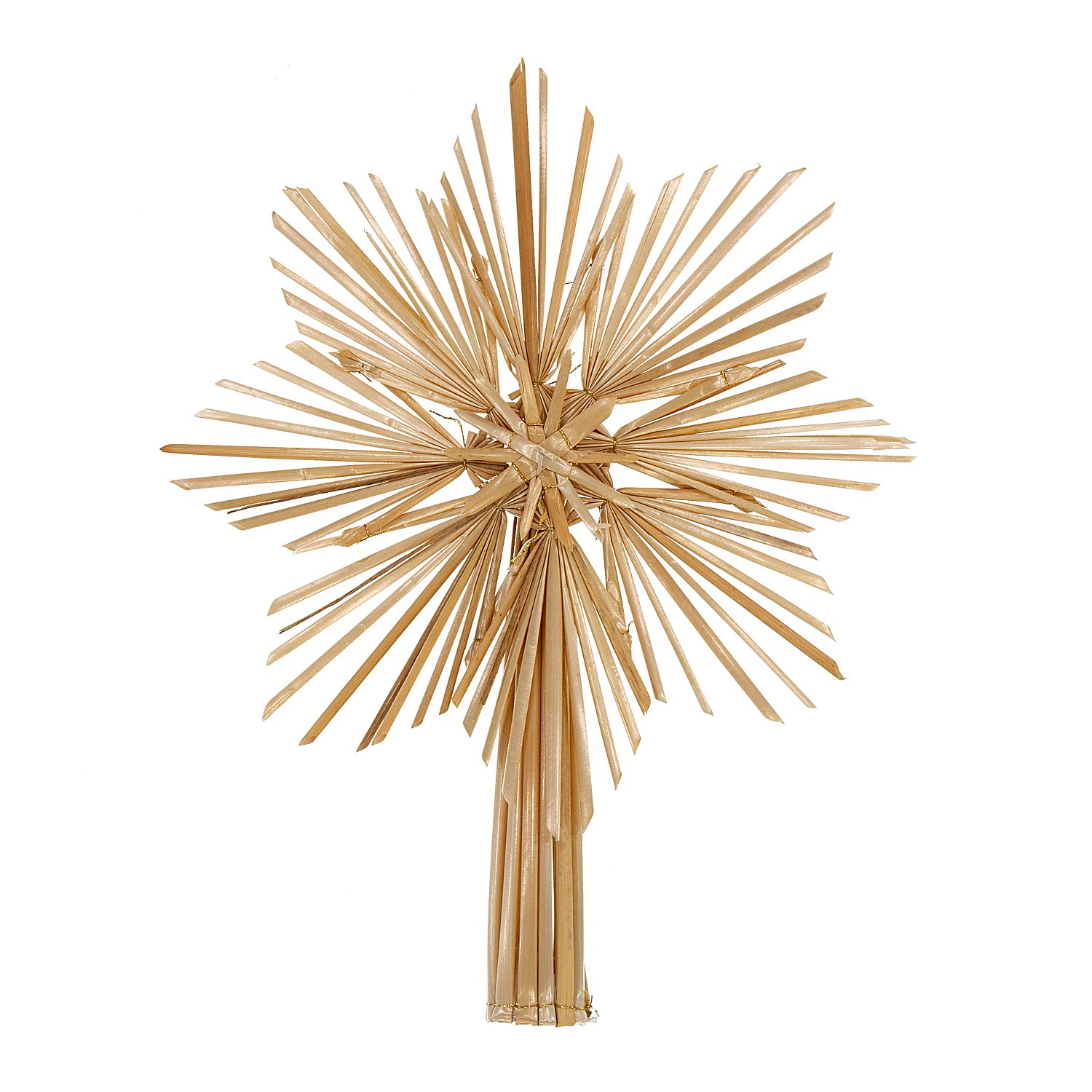 Christbaumspitze aus Stroh, 22 cm Ø